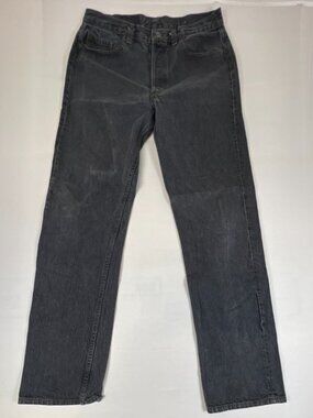 Vintage 90s Levis 501 Black Denim Jeans Mens W34 L34 Made In USA